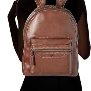 Frye Grant Leather Backpack in Dark Brown